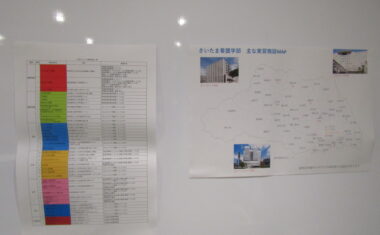 展示コーナー：実習先の紹介をしました