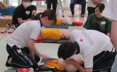 ▲日本赤十字社埼玉県支部の協力をいただきました